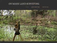 Tablet Screenshot of onmarklandsurveying.com